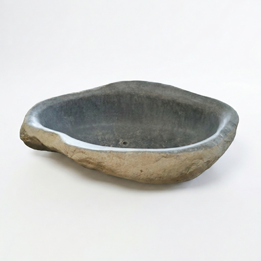 Handcrafted Natural Stone Freestanding Bathtub - Spa Quality (Oval)