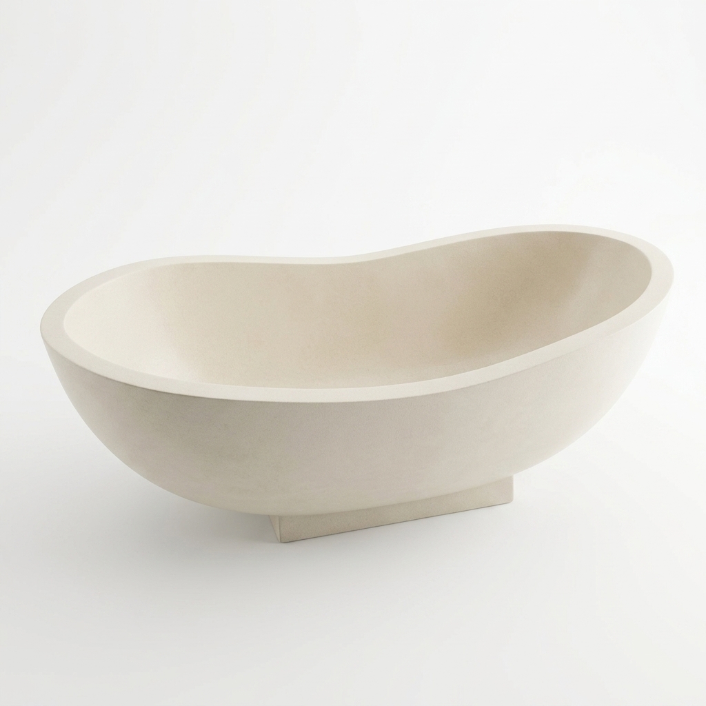 Handcrafted Terrazzo Stone Freestanding Bathtub - Spa Quality