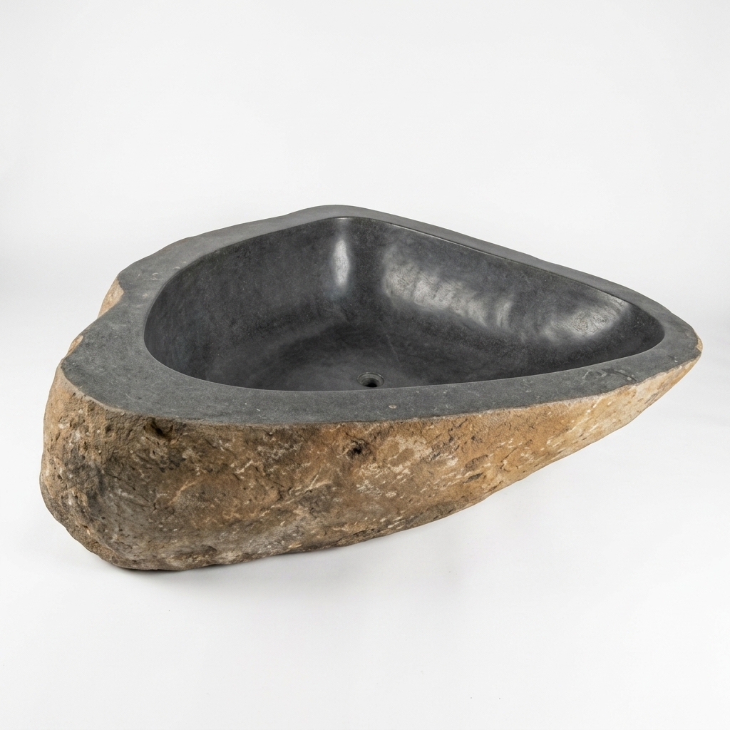 Handcrafted Natural Stone Freestanding Bathtub - Spa Quality