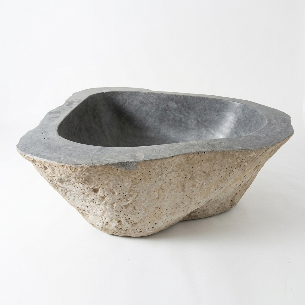 Handcrafted Natural Stone Freestanding Bathtub - Spa Quality