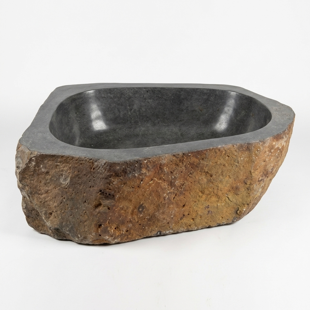Handcrafted Natural Stone Freestanding Bathtub - Spa Quality
