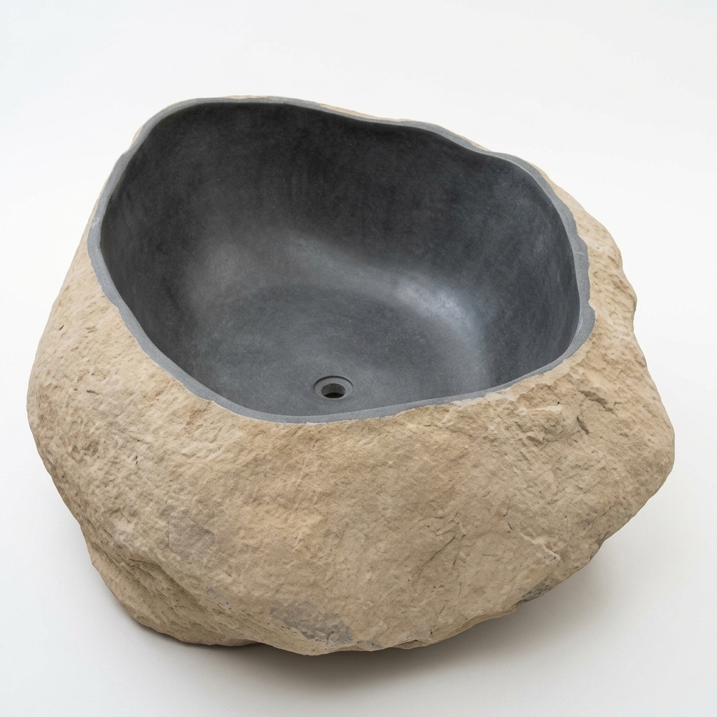 Handcrafted Natural Stone Freestanding Bathtub - Spa Quality