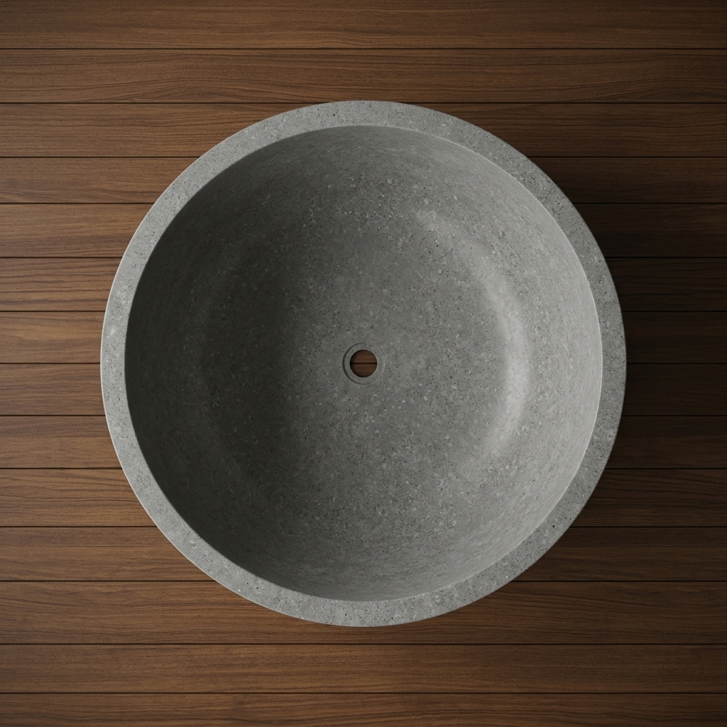 Handcrafted Natural Stone Freestanding Bathtub - Spa Quality (Round)