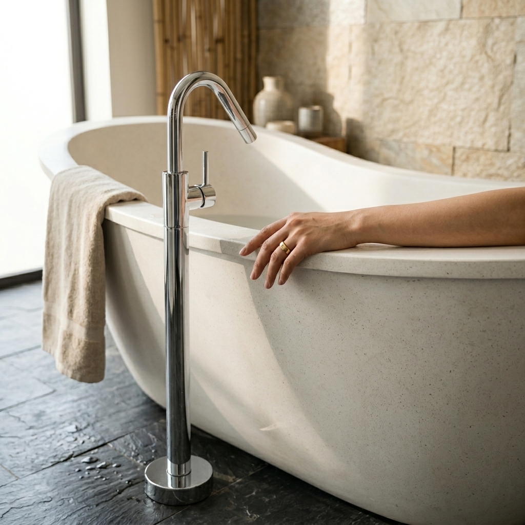 Handcrafted Terrazzo Stone Freestanding Bathtub - Spa Quality (Oval)