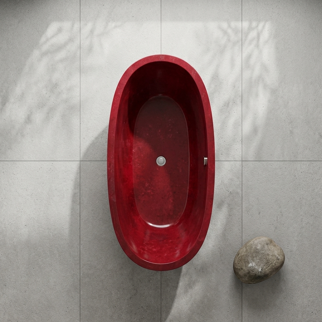 Handcrafted Terrazzo Stone and Resin Freestanding Bathtub - Spa Quality