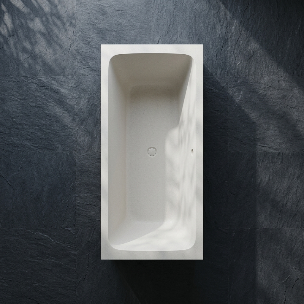 Handcrafted Terrazzo Stone Freestanding Bathtub - Spa Quality (Rectangular)