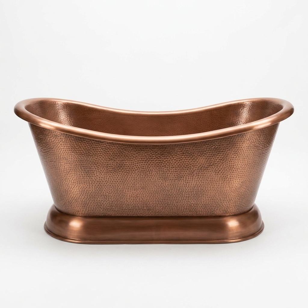 Handcrafted Copper Freestanding Bathtub - Spa Quality