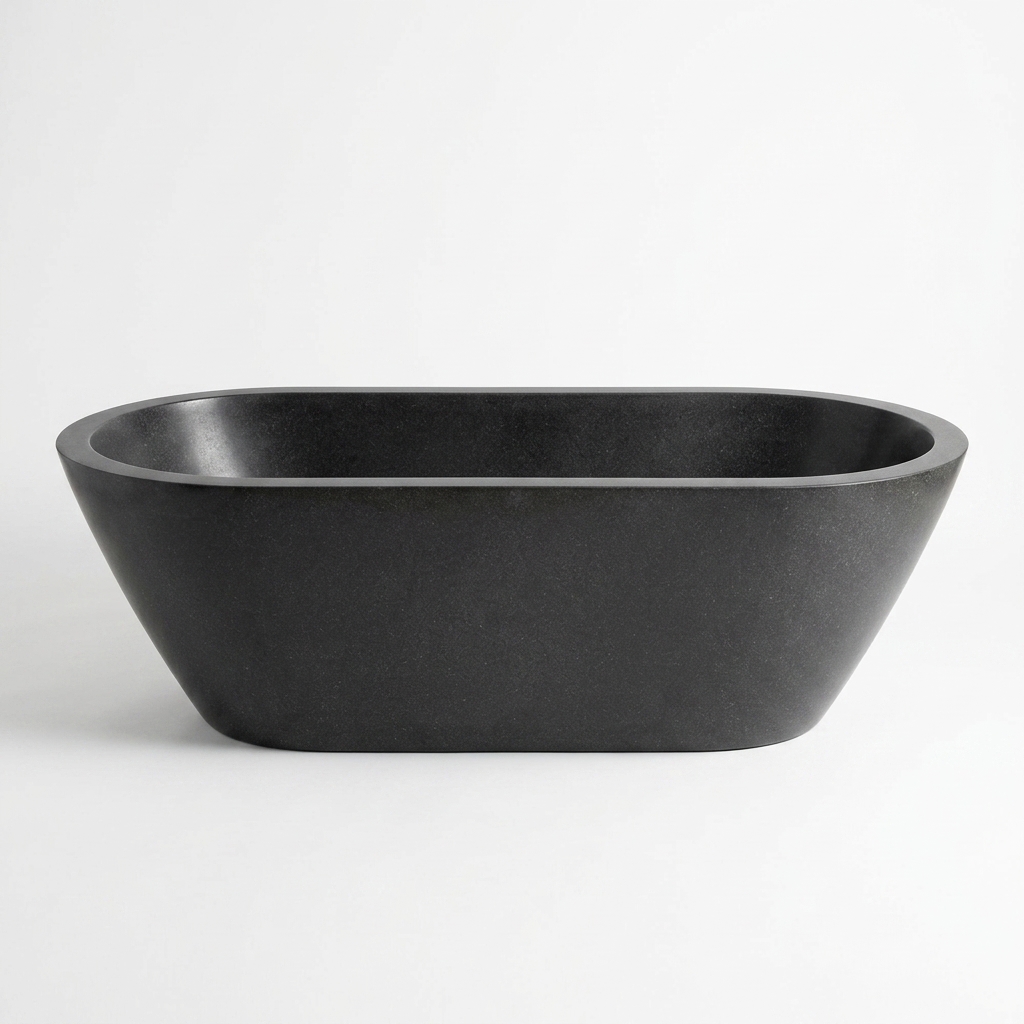 Handcrafted Terrazzo Stone Freestanding Bathtub - Spa Quality (Oval)