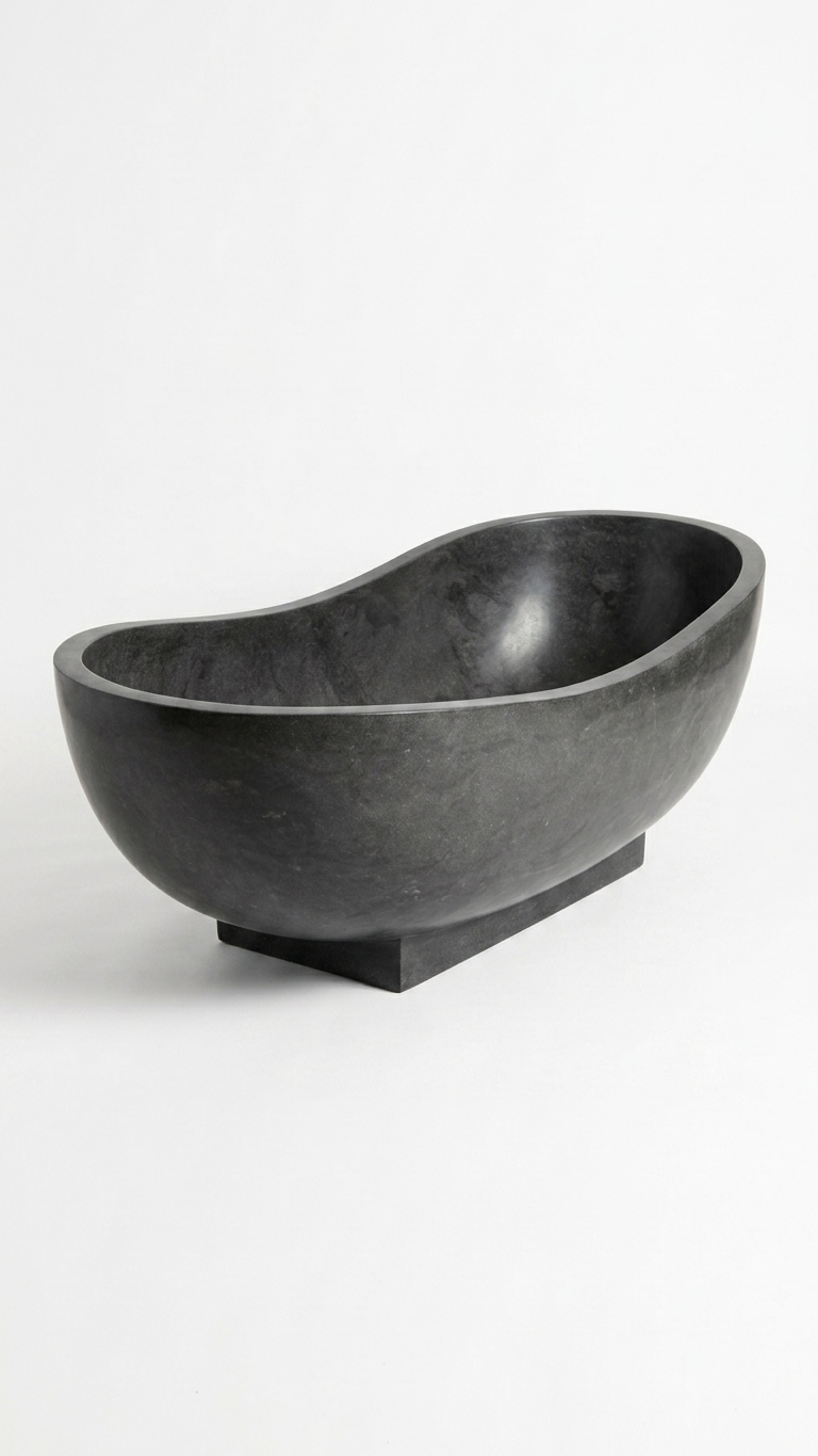 Handcrafted Terrazzo Stone Freestanding Bathtub - Spa Quality
