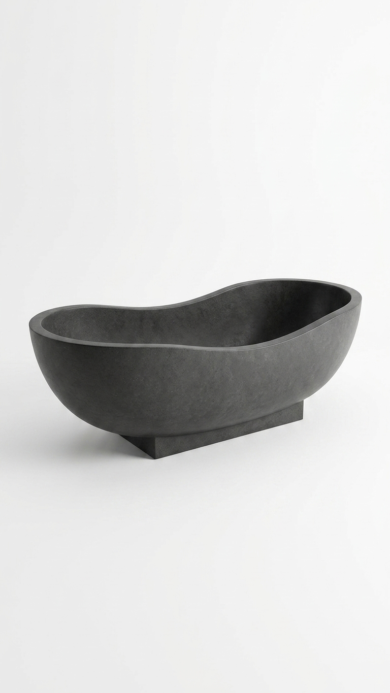 Handcrafted Terrazzo Stone Freestanding Bathtub - Spa Quality