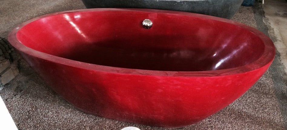 Handcrafted Terrazzo Stone and Resin Freestanding Bathtub - Spa Quality