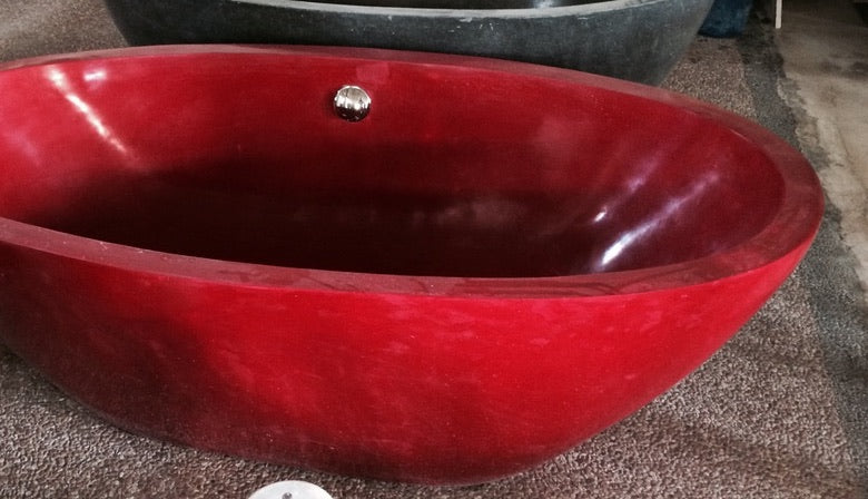 Handcrafted Terrazzo Stone and Resin Freestanding Bathtub - Spa Quality