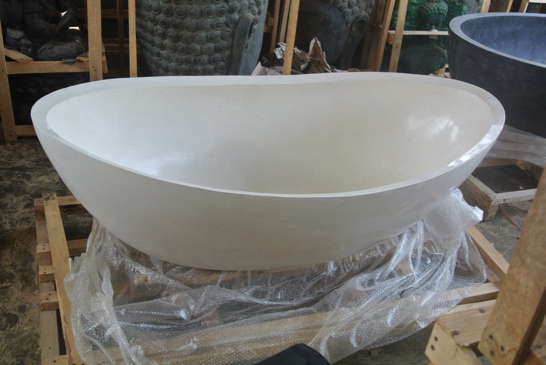 Handcrafted Terrazzo Stone Freestanding Bathtub - Spa Quality