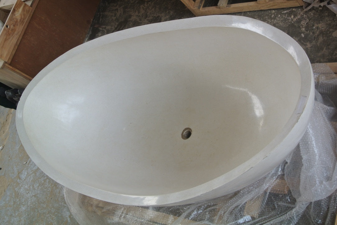 Handcrafted Terrazzo Stone Freestanding Bathtub - Spa Quality