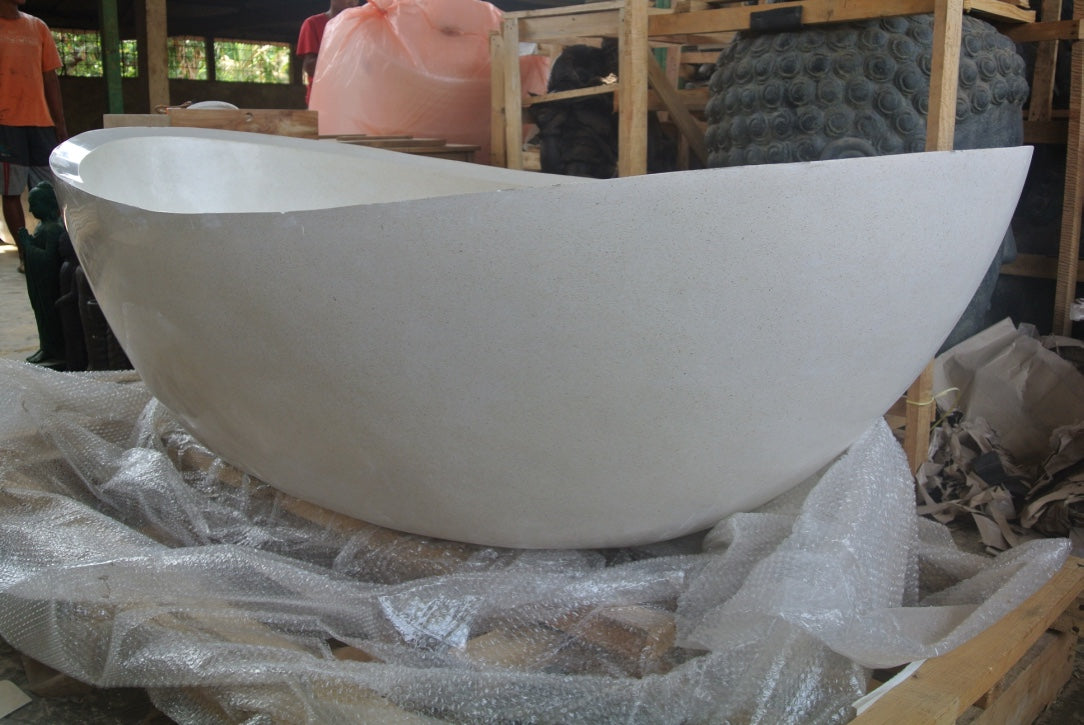 Handcrafted Terrazzo Stone Freestanding Bathtub - Spa Quality