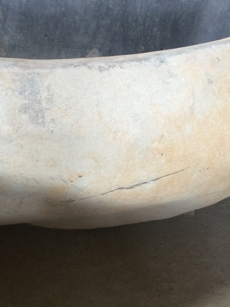 Handcrafted Natural Stone Freestanding Bathtub - Spa Quality (Oval)