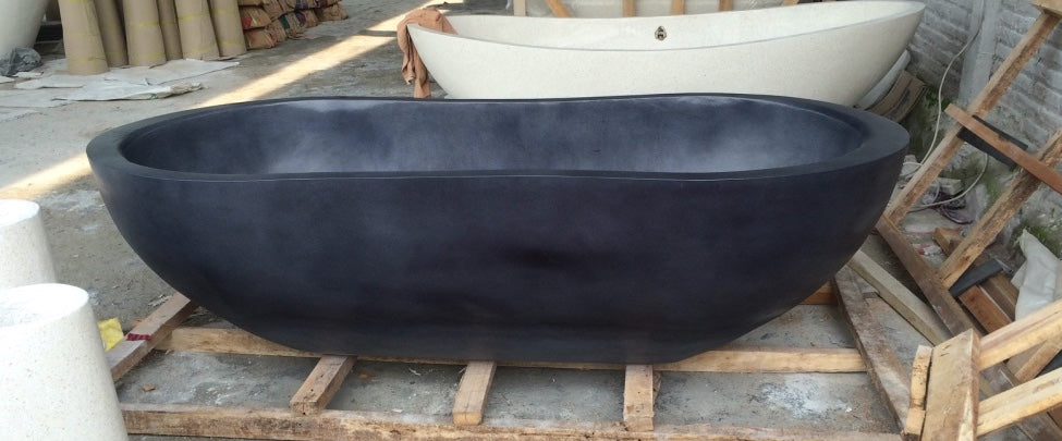Handcrafted Terrazzo Stone Freestanding Bathtub - Spa Quality