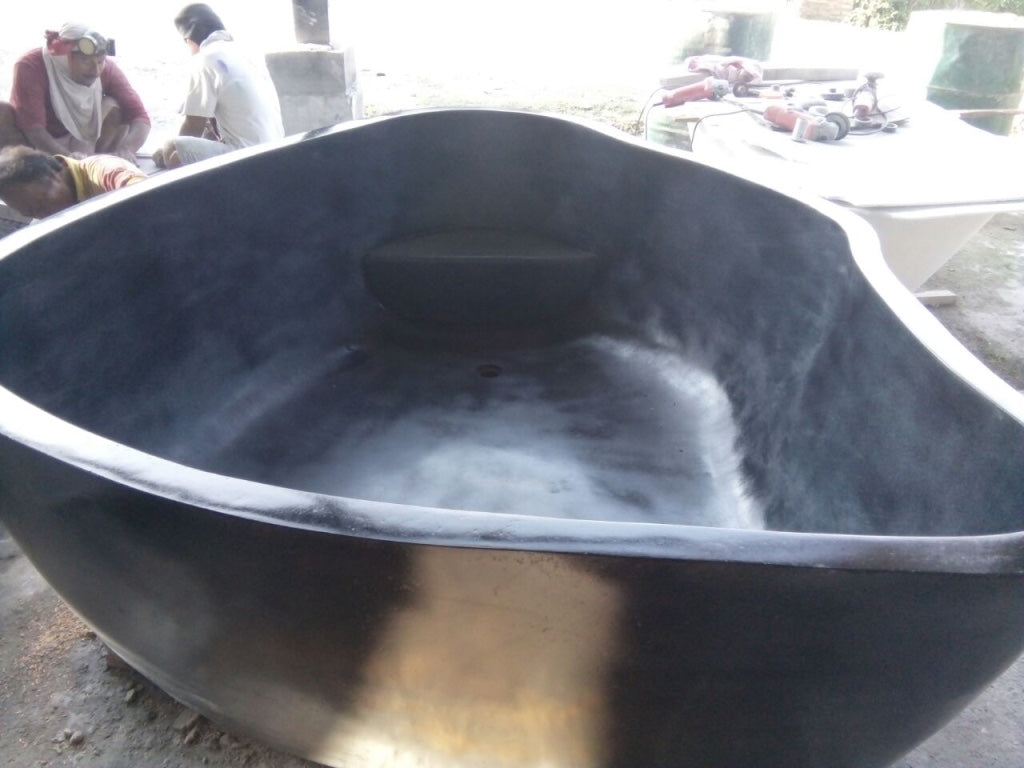 Handcrafted Terrazzo Stone Freestanding Bathtub - Spa Quality
