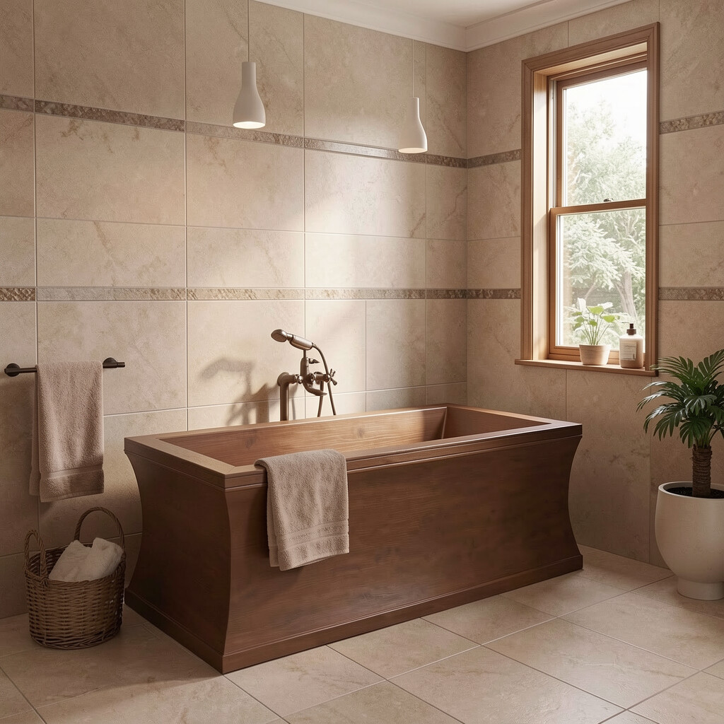 Handcrafted Double-Walled Freestanding Copper Bathtub - Spa Quality