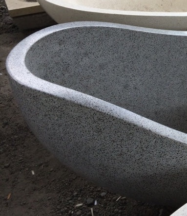 Handcrafted Terrazzo Stone Freestanding Bathtub - Spa Quality (Oval)
