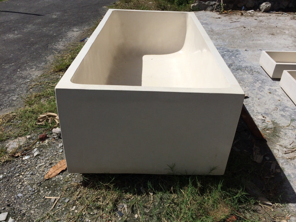 Handcrafted Terrazzo Stone Freestanding Bathtub - Spa Quality (Rectangular)