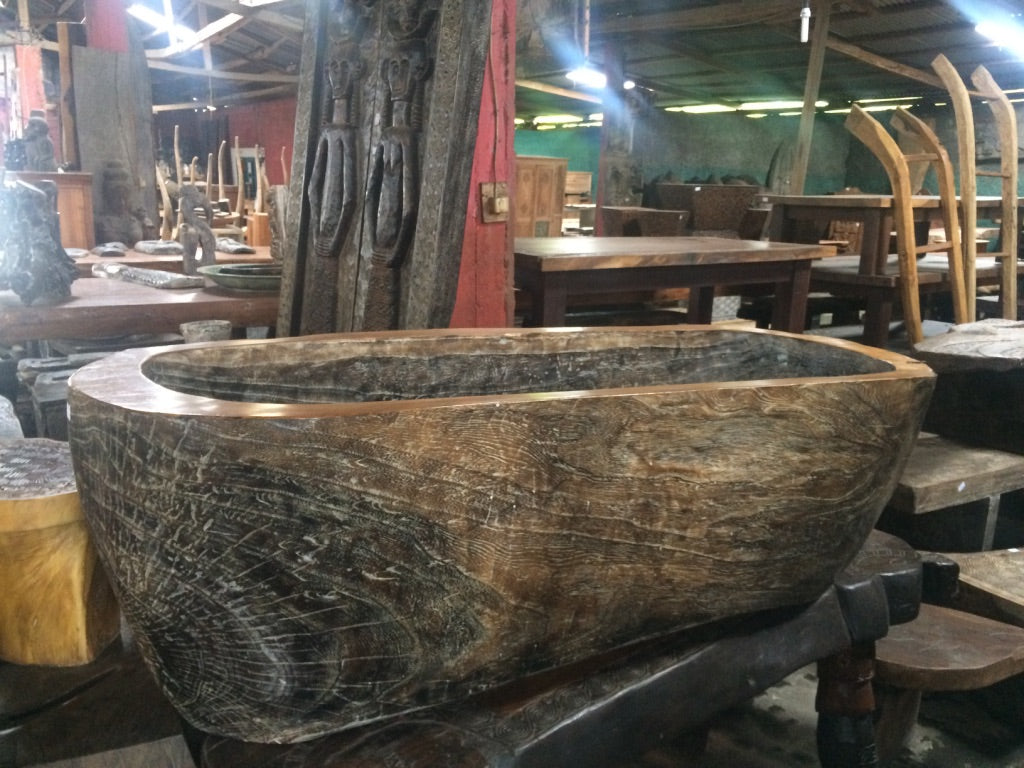 Handcrafted Wooden Freestanding Bathtub - Spa Quality