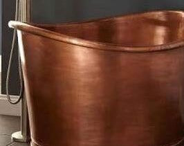 Handcrafted Copper Freestanding Bathtub - Spa Quality