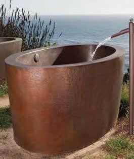Handcrafted Copper Freestanding Bathtub - Spa Quality