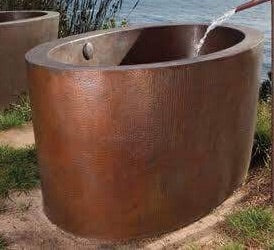 Handcrafted Copper Freestanding Bathtub - Spa Quality