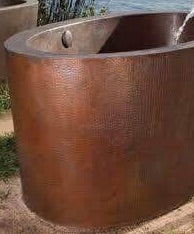 Handcrafted Copper Freestanding Bathtub - Spa Quality