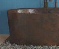 Handcrafted Copper Freestanding Double-Walled Bathtub - Spa Quality