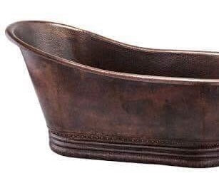Handcrafted Copper Freestanding Bathtub - Spa Quality
