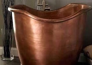 Handcrafted Copper Freestanding Bathtub - Spa Quality