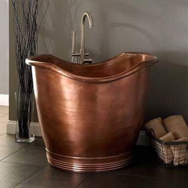 Handcrafted Copper Freestanding Bathtub - Spa Quality