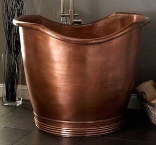 Handcrafted Copper Freestanding Bathtub - Spa Quality