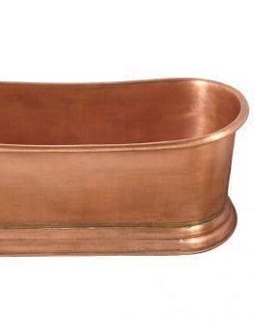 Handcrafted Copper Freestanding Bathtub - Spa Quality
