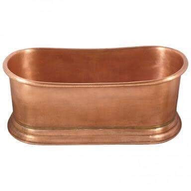 Handcrafted Copper Freestanding Bathtub - Spa Quality