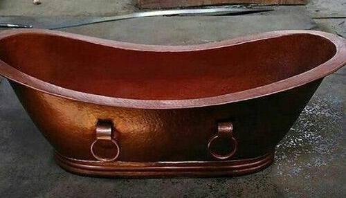 Handcrafted Copper Freestanding Bathtub - Spa Quality
