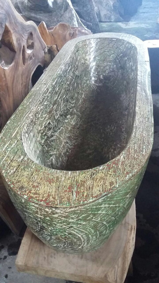 Handcrafted Wood Freestanding Bathtub - Spa Quality (Oval)