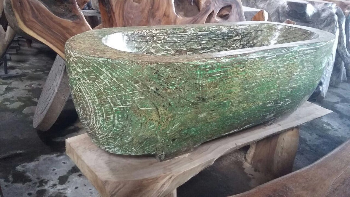 Handcrafted Wood Freestanding Bathtub - Spa Quality (Oval)