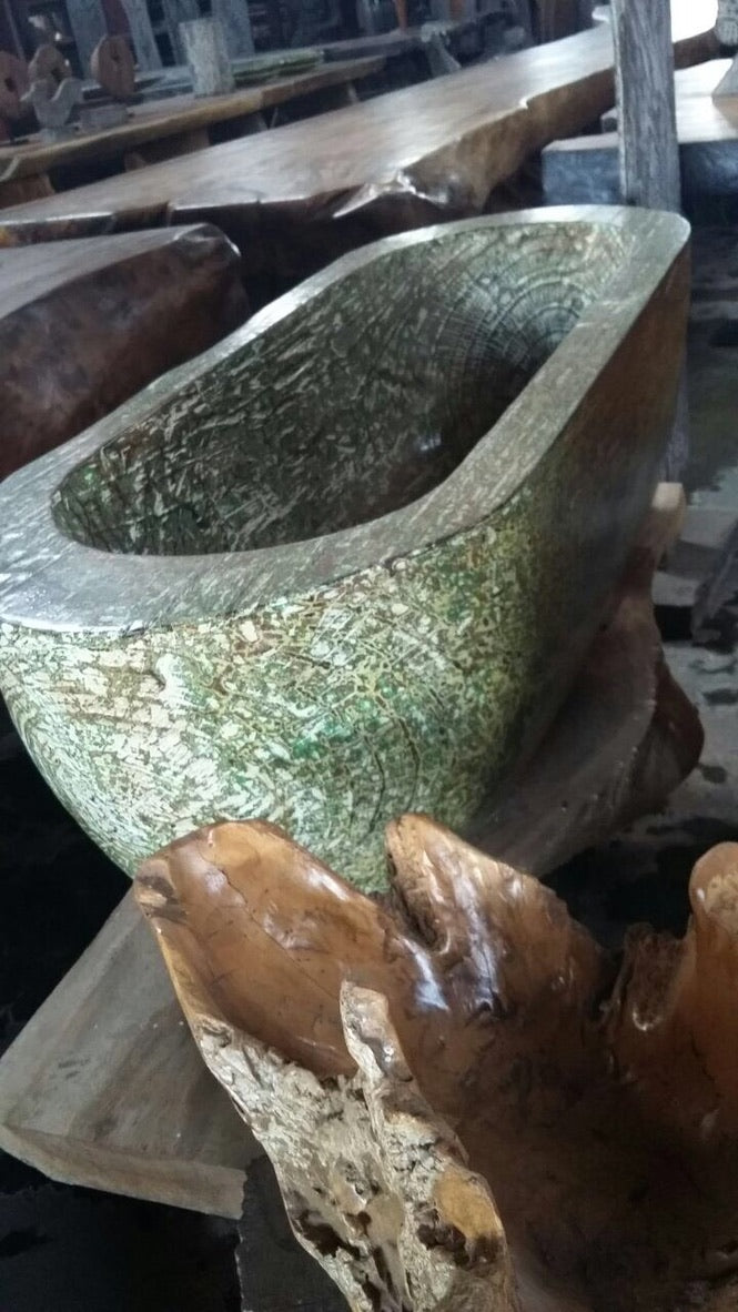 Handcrafted Wood Freestanding Bathtub - Spa Quality (Oval)