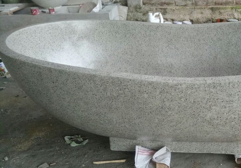 Handcrafted Terrazzo Stone Freestanding Bathtub - Spa Quality