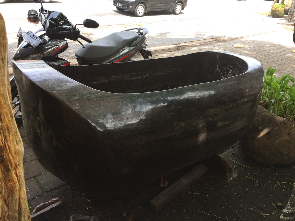 Handcrafted Petrified Wood Freestanding Bathtub - Spa Quality Fossil Wood