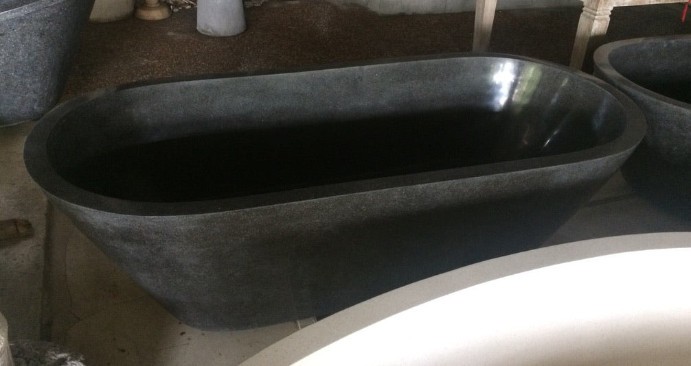 Handcrafted Terrazzo Stone Freestanding Bathtub - Spa Quality (Oval)