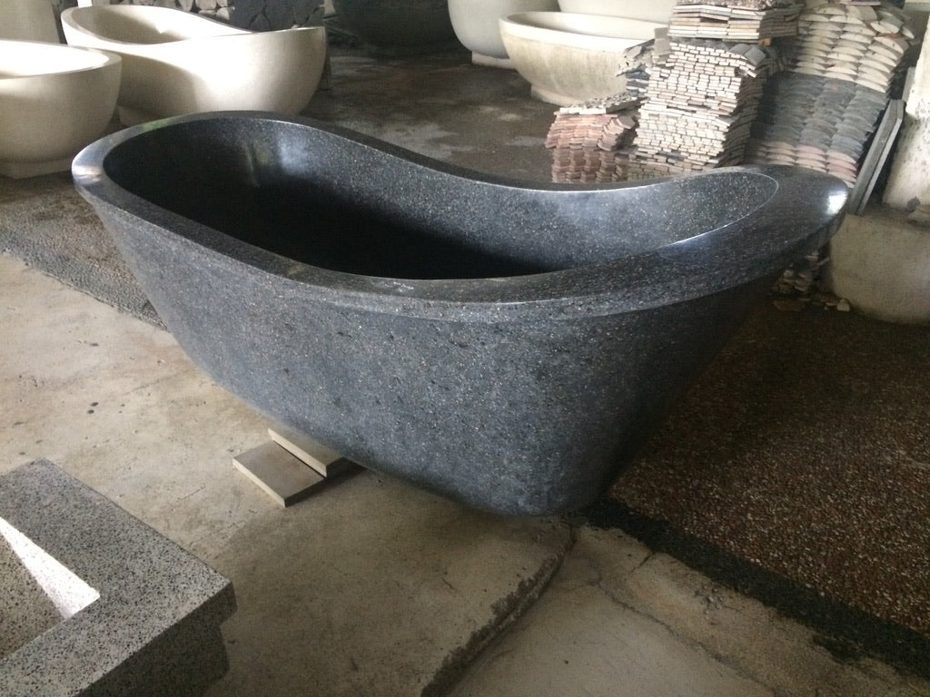 Handcrafted Terrazzo Stone Freestanding Bathtub - Spa Quality (Oval)