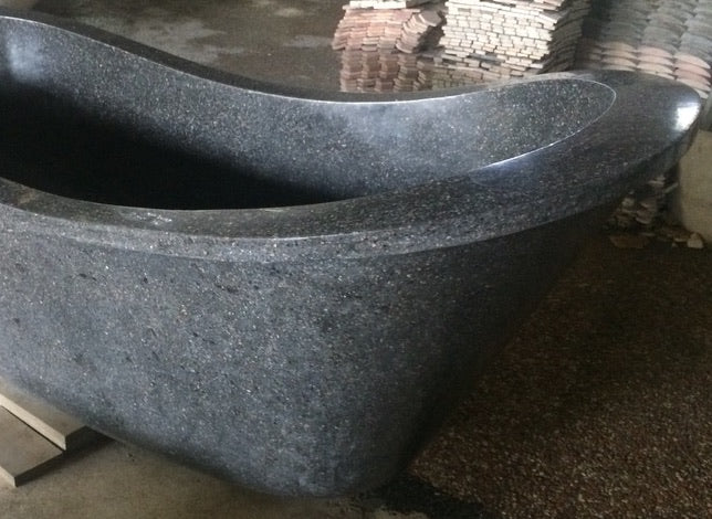 Handcrafted Terrazzo Stone Freestanding Bathtub - Spa Quality (Oval)