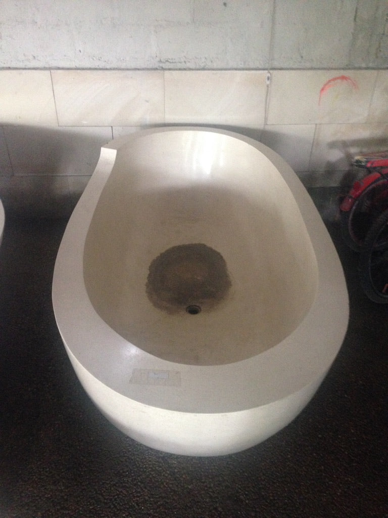 Handcrafted Terrazzo Stone Freestanding Bathtub - Spa Quality (Oval)