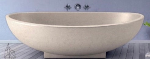 Handcrafted Terrazzo Stone and Cement Freestanding Bathtub - Spa Quality