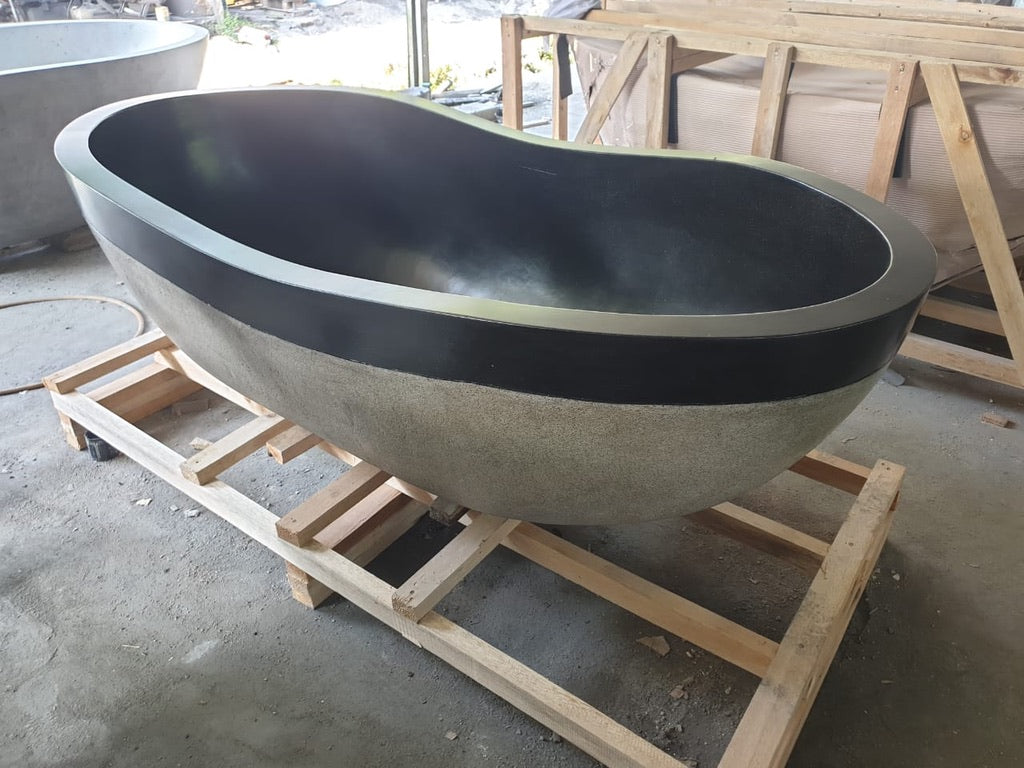 Handcrafted Terrazzo Stone Freestanding Bathtub - Spa Quality (Oval)