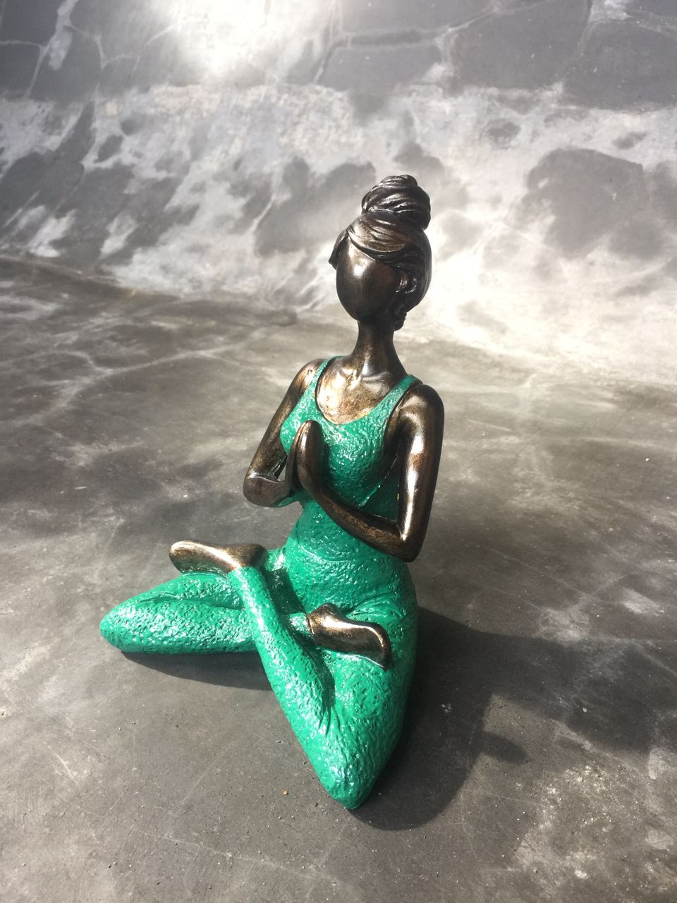 Hand-Painted Young Female in Yoga Pose - Multiple Colors Available